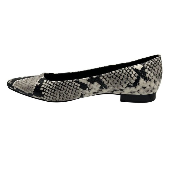Calvin Klein Emerin Womens 6 Pointed Toe Vegan Snakeskin Slip Ons Comfort Shoes - Picture 12 of 15